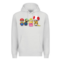 Dove Grey Super Minion Bros Premium Hoodie - FloraArt