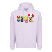 Lilac Super Minion Bros Premium Hoodie - FloraArt