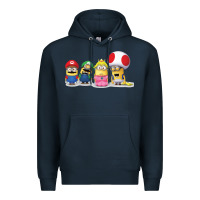 Navy Super Minion Bros Premium Hoodie - FloraArt