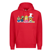 Red Super Minion Bros Premium Hoodie - FloraArt