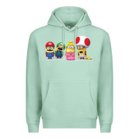 Seafoam Super Minion Bros Premium Hoodie - FloraArt