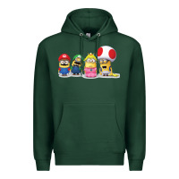 Sports Green Super Minion Bros Premium Hoodie - FloraArt