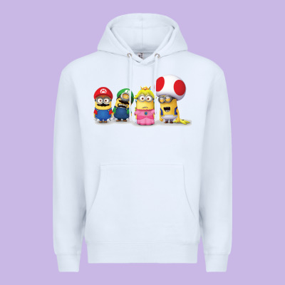 Super Minion Bros Premium Hoodie Designed By Floraart