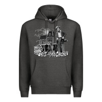 Charcoal Heather the ghost and mr chicken green Premium Hoodie - FloraArt