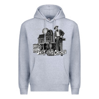 Heather Grey the ghost and mr chicken green Premium Hoodie - FloraArt