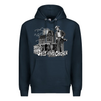 Navy the ghost and mr chicken green Premium Hoodie - FloraArt
