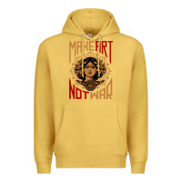 Antique Gold make art not war symbol Premium Hoodie - FloraArt