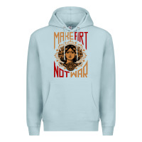 Blue Mist make art not war symbol Premium Hoodie - FloraArt