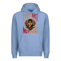 Colony Blue make art not war symbol Premium Hoodie - FloraArt