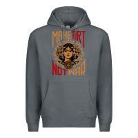 Rock make art not war symbol Premium Hoodie - FloraArt