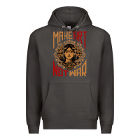 Smoke make art not war symbol Premium Hoodie - FloraArt