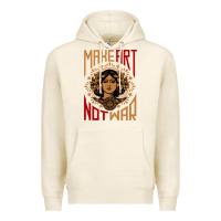 Tofu make art not war symbol Premium Hoodie - FloraArt