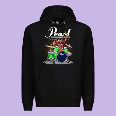 Animal Drummer Pearl Drums Premium Hoodie Designed By Floraart
