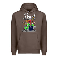 Coffee ANIMAL DRUMMER PEARL DRUMS Premium Hoodie - FloraArt