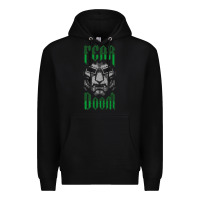 Black Fear Doom Premium Hoodie - FloraArt