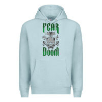 Blue Mist Fear Doom Premium Hoodie - FloraArt