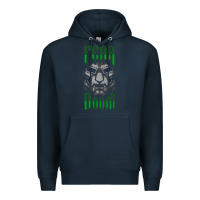 Navy Fear Doom Premium Hoodie - FloraArt