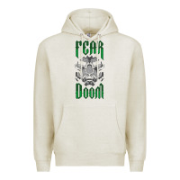 Oatmeal Heather Fear Doom Premium Hoodie - FloraArt