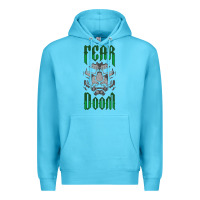 Ocean Blue Fear Doom Premium Hoodie - FloraArt