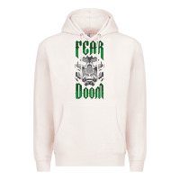 Pale Pink Fear Doom Premium Hoodie - FloraArt