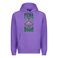 Purple Fear Doom Premium Hoodie - FloraArt