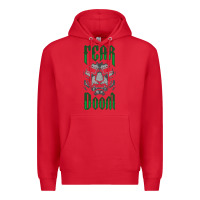 Red Fear Doom Premium Hoodie - FloraArt