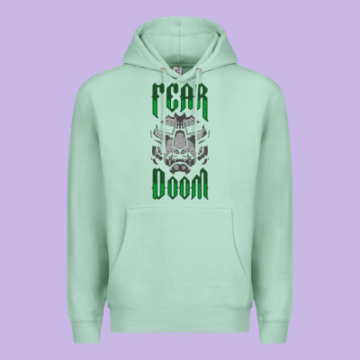 Fear Doom Premium Hoodie Designed By Floraart