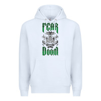 White Fear Doom Premium Hoodie - FloraArt