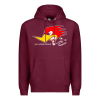 Burgundy mr horsepower clay smith cams cigar smoking woodpecker shirt for man f Premium Hoodie - FloraArt