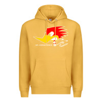 Mustard mr horsepower clay smith cams cigar smoking woodpecker shirt for man f Premium Hoodie - FloraArt