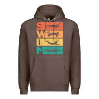 Coffee retro vintage swimming gift for swimmers t shirt Premium Hoodie - FloraArt