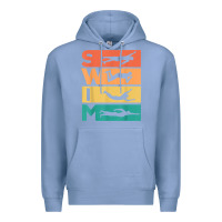 Colony Blue retro vintage swimming gift for swimmers t shirt Premium Hoodie - FloraArt