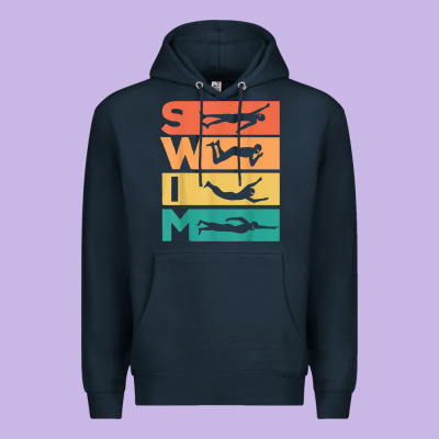 Retro Vintage Swimming Gift For Swimmers T Shirt Premium Hoodie Designed By Floraart