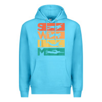 Ocean Blue retro vintage swimming gift for swimmers t shirt Premium Hoodie - FloraArt