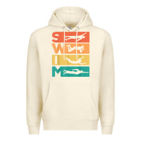 Sandshell retro vintage swimming gift for swimmers t shirt Premium Hoodie - FloraArt