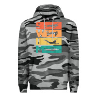 Slate Camo retro vintage swimming gift for swimmers t shirt Premium Hoodie - FloraArt