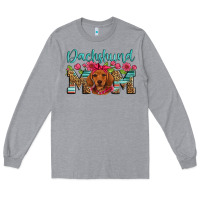 Heather Grey dachshund mom Long Sleeve Tee - Artiststas