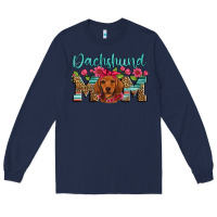 Navy dachshund mom Long Sleeve Tee - Artiststas