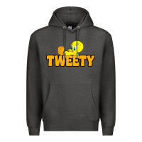 Charcoal Heather tweety Premium Hoodie - FloraArt