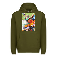 Army Green KIKAIDA POSTER Premium Hoodie - FloraArt