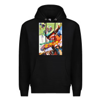 Black KIKAIDA POSTER Premium Hoodie - FloraArt