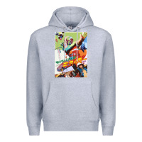 Heather Grey KIKAIDA POSTER Premium Hoodie - FloraArt