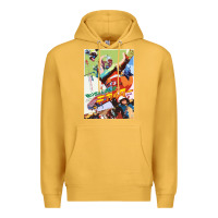 Mustard KIKAIDA POSTER Premium Hoodie - FloraArt
