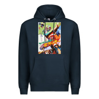 Navy KIKAIDA POSTER Premium Hoodie - FloraArt
