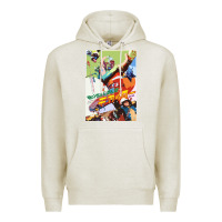 Oatmeal Heather KIKAIDA POSTER Premium Hoodie - FloraArt