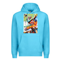 Ocean Blue KIKAIDA POSTER Premium Hoodie - FloraArt
