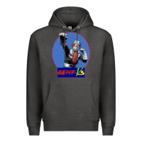 Charcoal Heather KAMEN RIDER V3 PUNCH Premium Hoodie - FloraArt