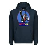Navy KAMEN RIDER V3 PUNCH Premium Hoodie - FloraArt
