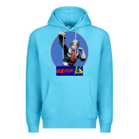 Ocean Blue KAMEN RIDER V3 PUNCH Premium Hoodie - FloraArt