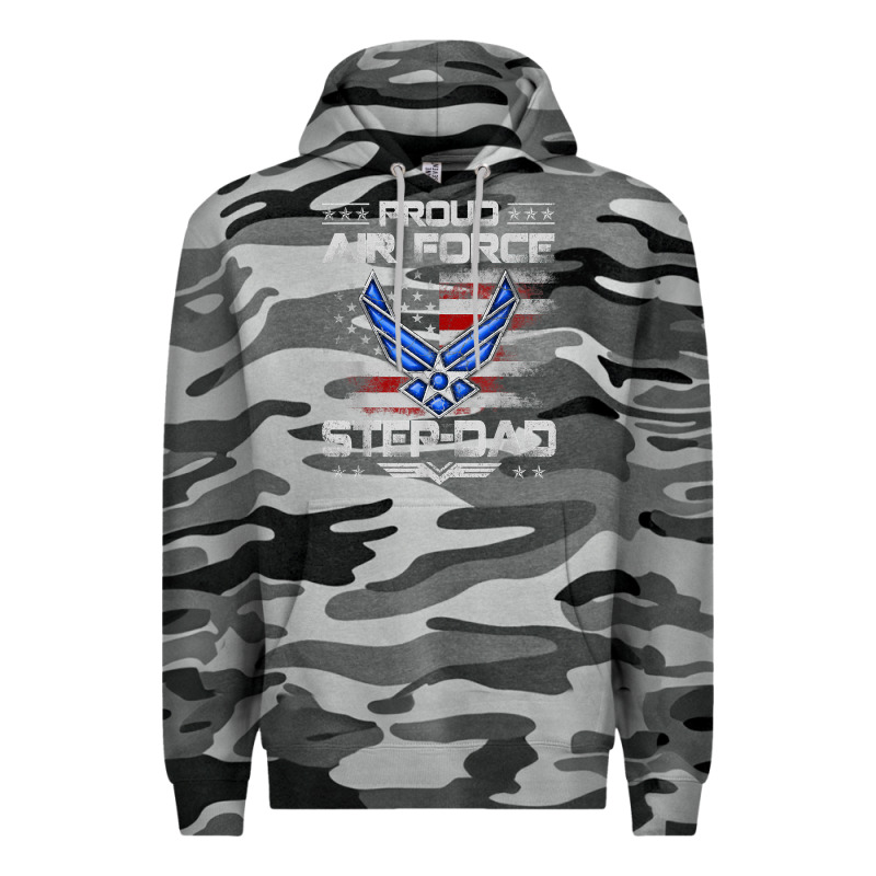 Proud Air Force Step Dad Veteran Vintage Flag Veterans Day T Shirt Premium Hoodie by FloraArt | Teevron